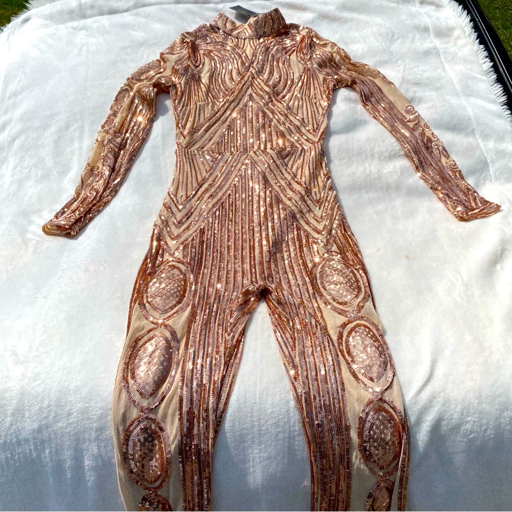 Pushed by V full sequined bodysuit GORGEOUS!!!